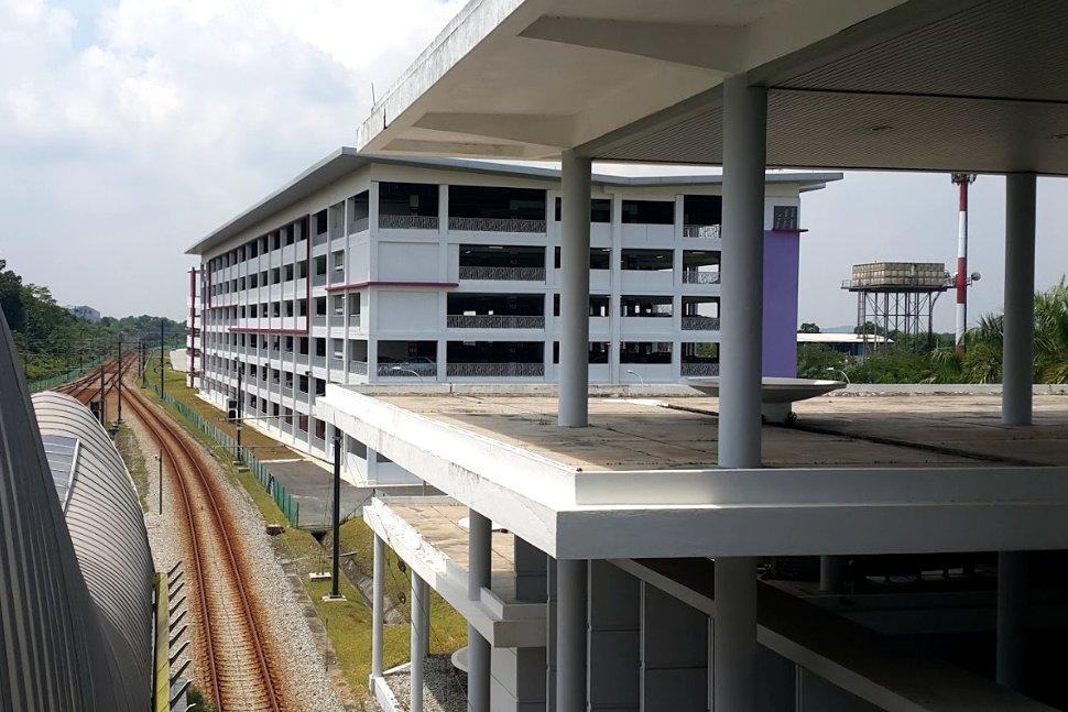 The ERL station and the park n ride facility