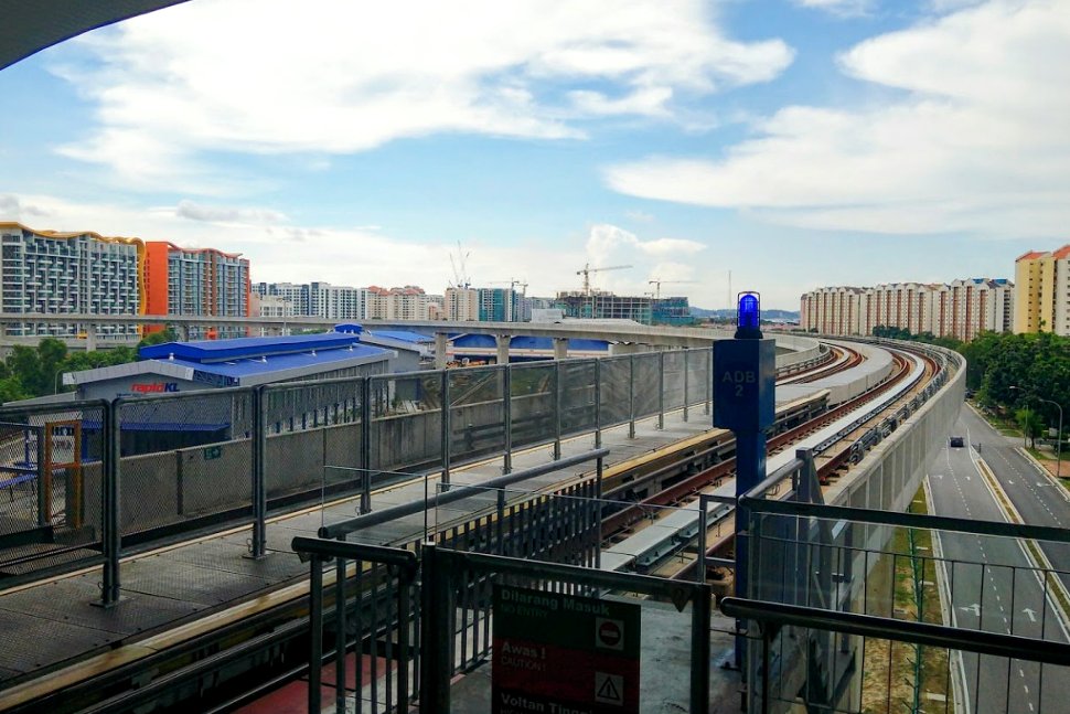 View from the Wawasan LRT station