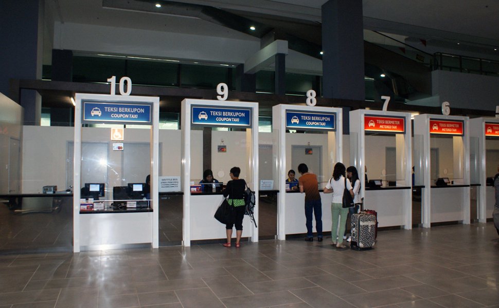 Taxi ticketing counters at Level 1, Gateway@klia2 mall