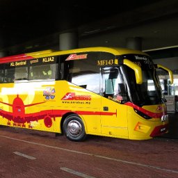 Aerobus, shuttle bus between klia2, KL Sentral, Genting Highlands, Paradigm mall at PJ, and Premiere Hotel at Klang