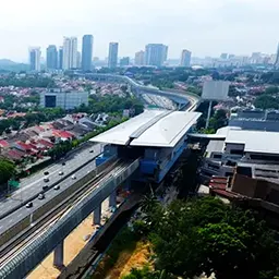 Bandar Utama MRT station near One Utama shopping mall & 1Powerhouse