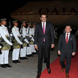 Emir of Qatar arrives in Malaysia for KL summit
