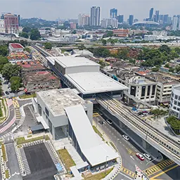 Kentonmen MRT station, MRT station serving the suburbs of Taman Bamboo, Taman Eastern, Taman Kok Lian, Taman Impian and Taman Rainbow