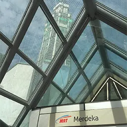 Merdeka MRT station, MRT station located near the Merdeka 118 development and connected to Plaza Rakyat LRT station