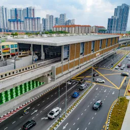 Metro Prima MRT station, 160 meters walk away from the AEON shopping mall