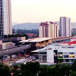 Surian MRT station, MRT station next to the Sunway Giza Shopping Centre and Sunway Nexis