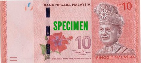Ten Malaysian Ringgit (RM10)