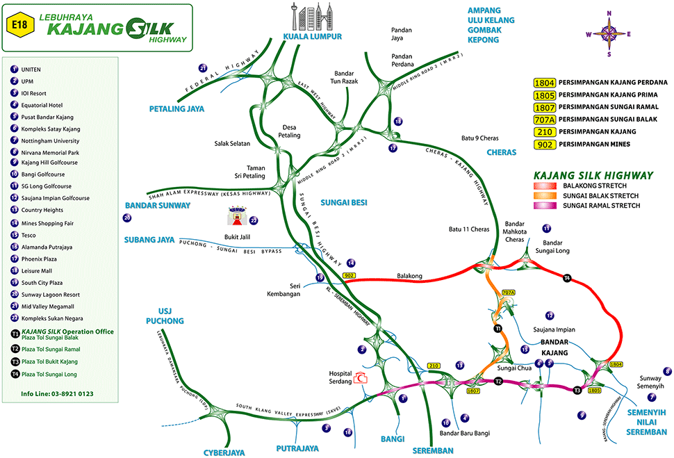 SILK Highway Map