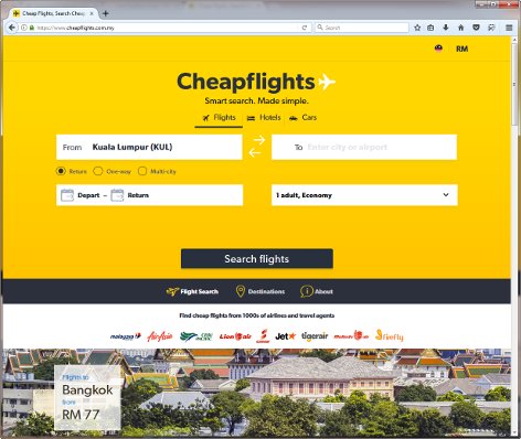 www.cheapflights.com.my, Find cheap air fare