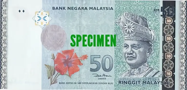 Fifty Malaysian Ringgit (RM50.00)