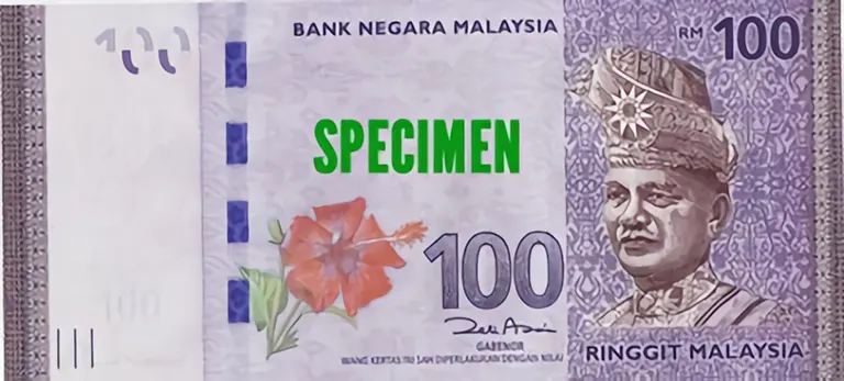 One Hundred Malaysian Ringgit (RM100.00)