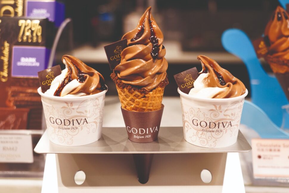 Ice Cream at Godiva Chocolatier, KLIA.