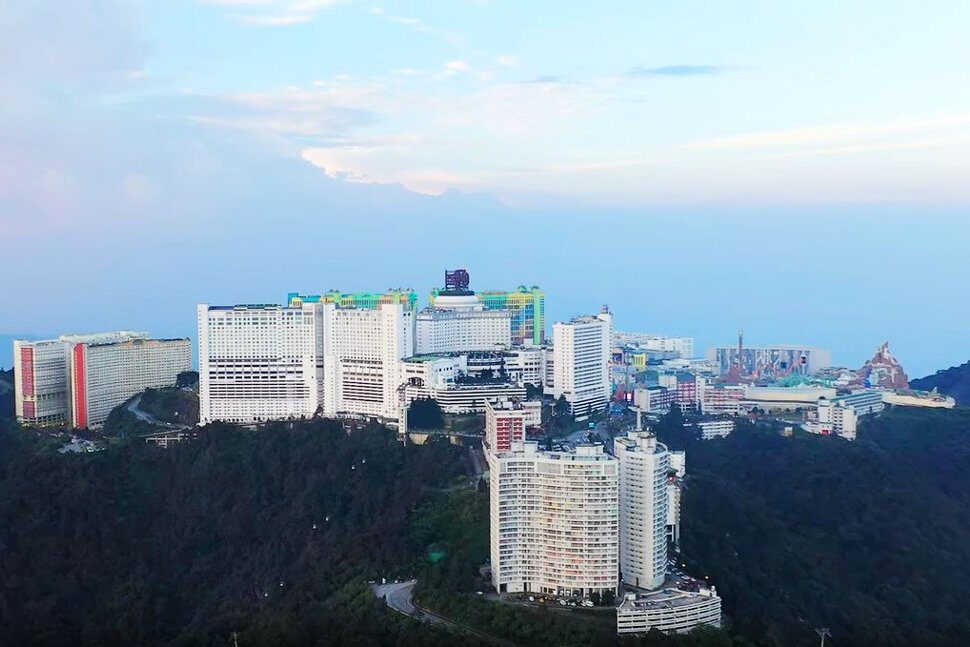 Aerial view of Genting Highlands, Sep 2019