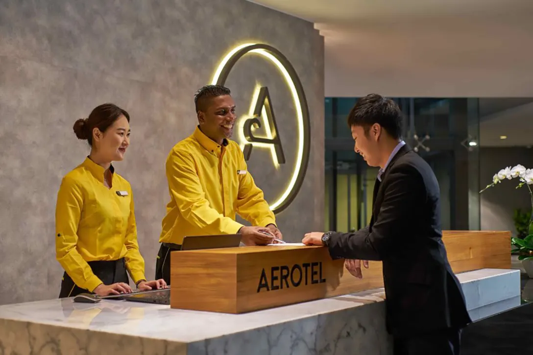 Reception at Aerotel Kuala Lumpur