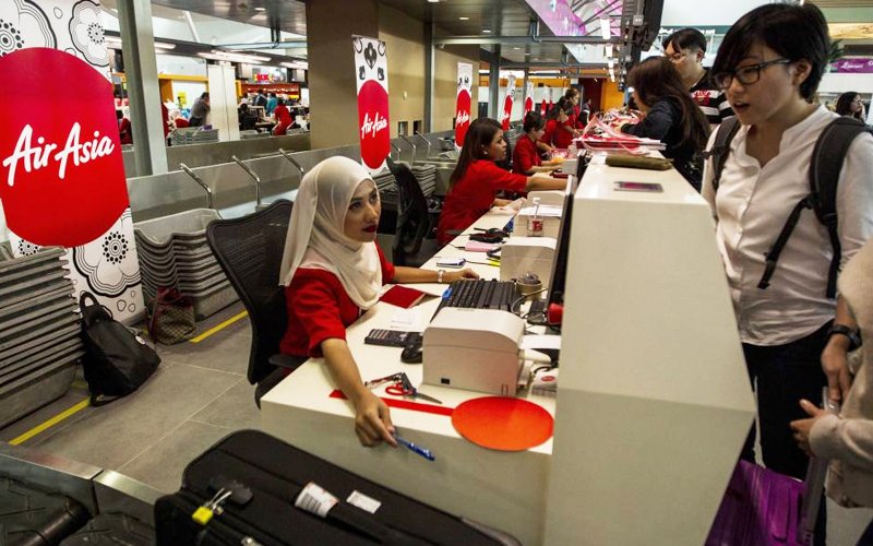 AirAsia's bag drop counter
