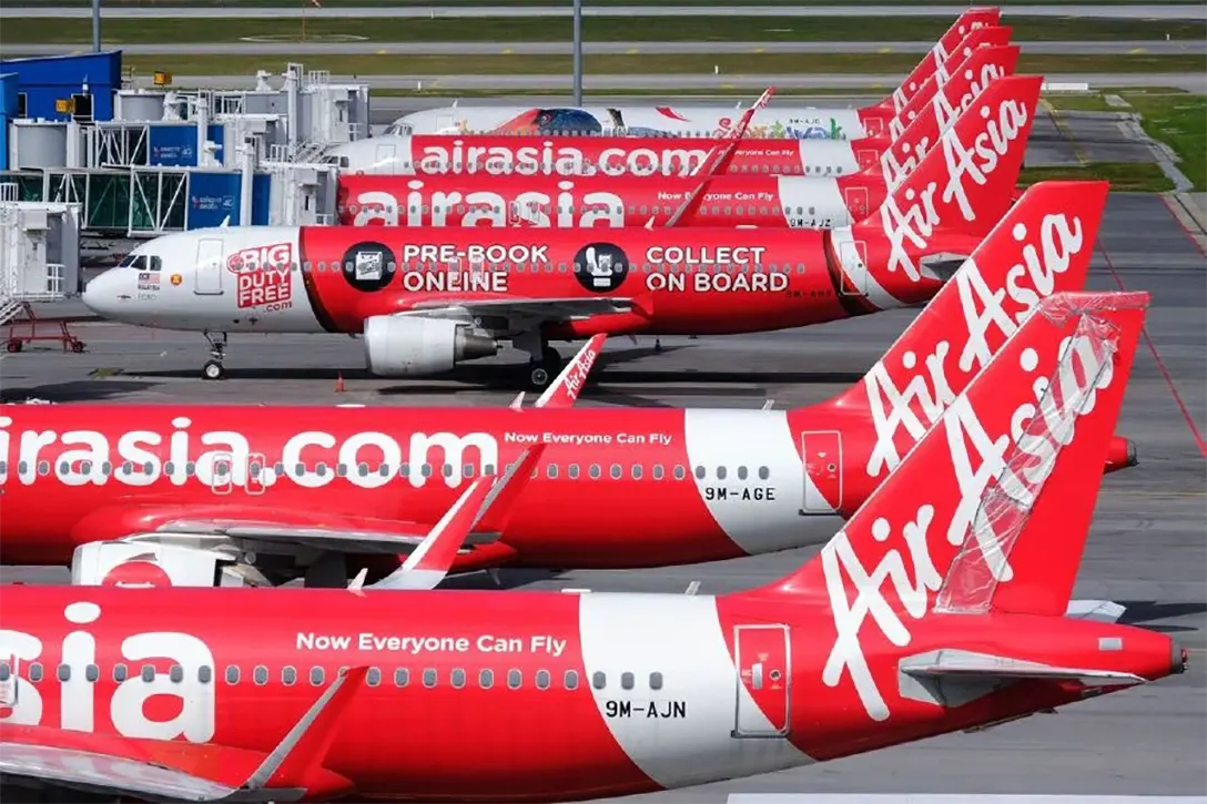 AirAsia planes are seen parked at Kuala Lumpur International Airport 2.