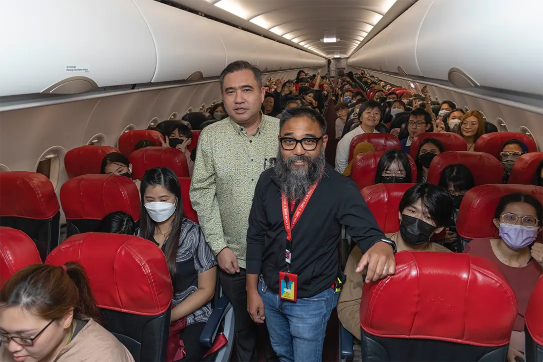 Guests were celebrated with a fanfare at klia2 and the flight was sent off by YB Anthony Loke, Minister of Transport Malaysia and Riad Asmat, CEO of AirAsia Malaysia.