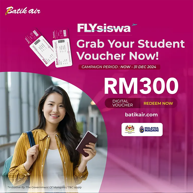 FLYsiswa, grab your student voucher now!
