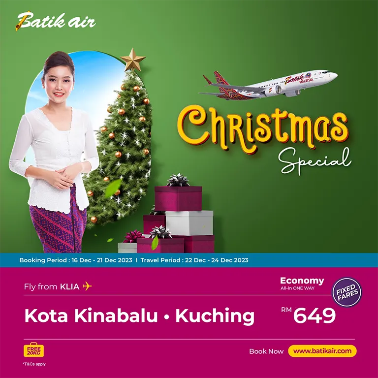 Christmas Special, Batik Air Promotions & Flash Deals
