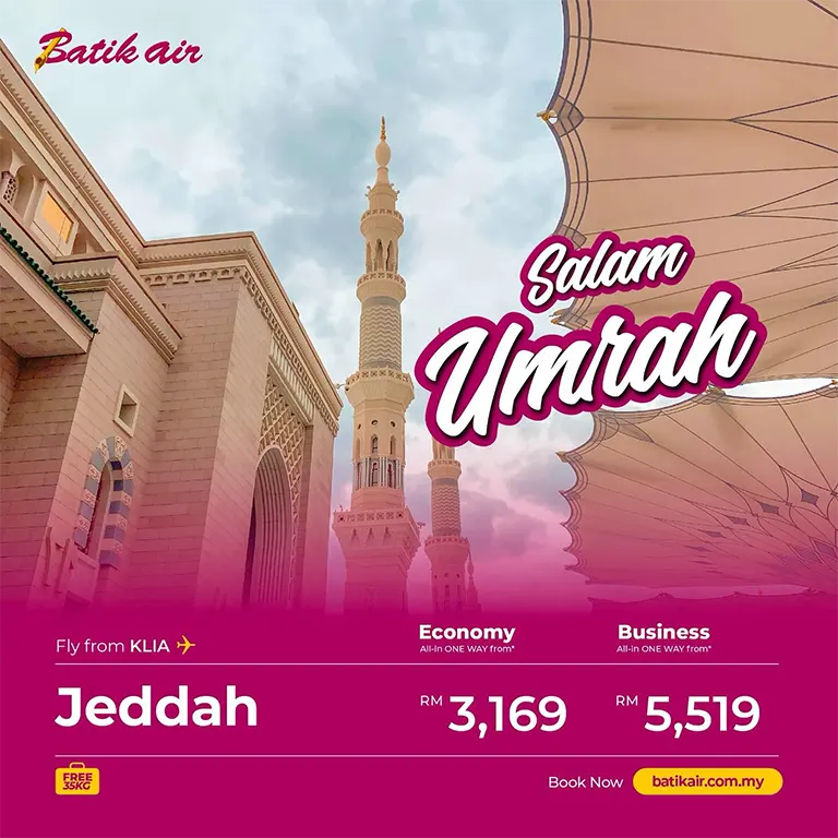 Salam Umrah, Batik Air Promotions & Flash Deals