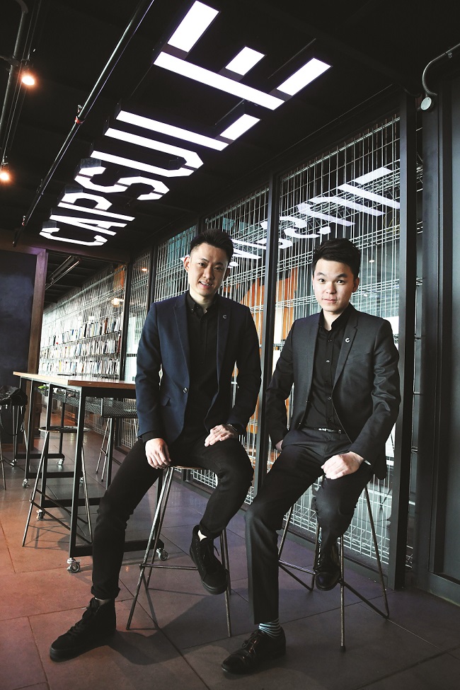 Co-founders of CHG — Loo (left) and Tan.