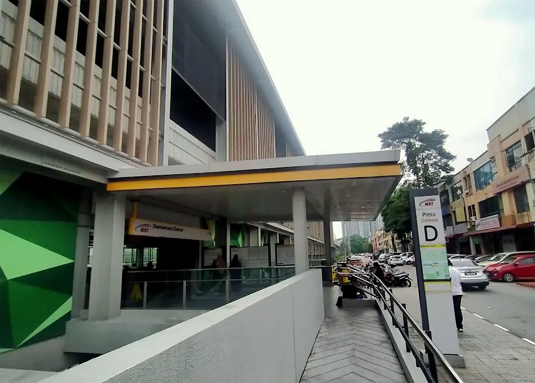 The entrance D of the Damansara Damai MRT station