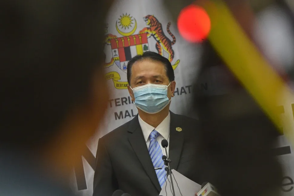 Health Director-General Tan Sri Dr Noor Hisham Abdullah said the infections came from the same source following contact tracing efforts done at localities near Sepang and Kuala Langat. — Picture by Miera Zulyana