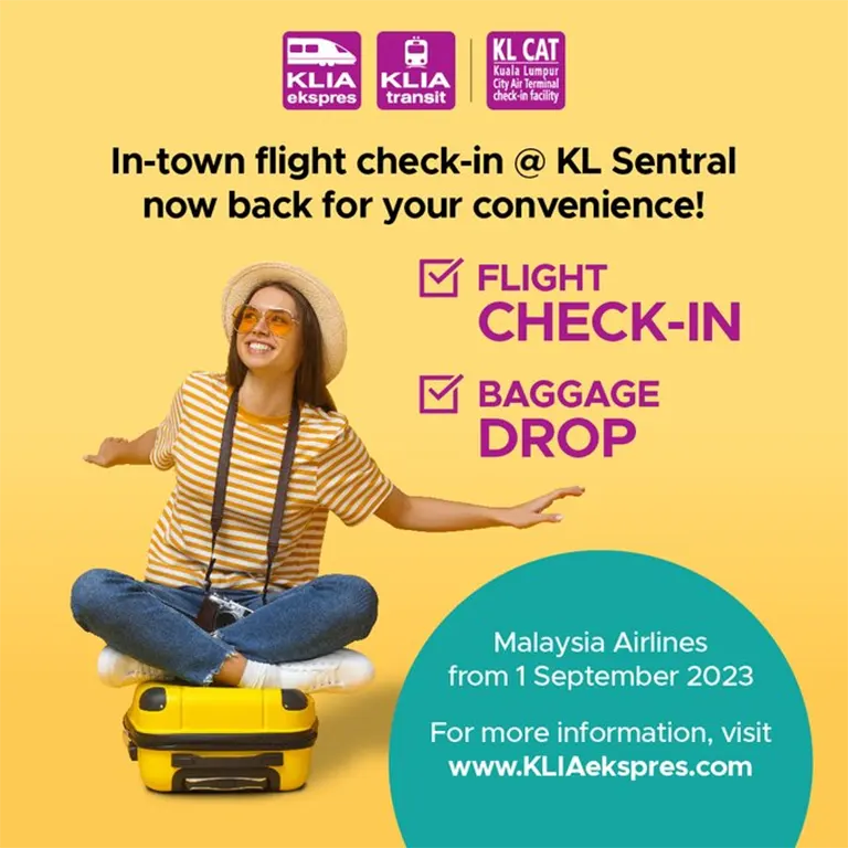 ERL is reopening flight check-in facilities at KL Sentral