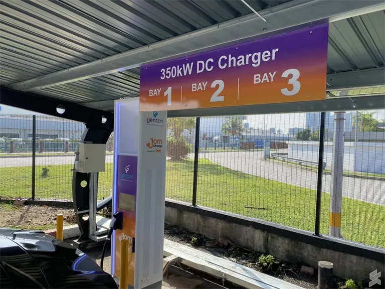 Gentari 350kW DC charger at Xpark Sunway Serene