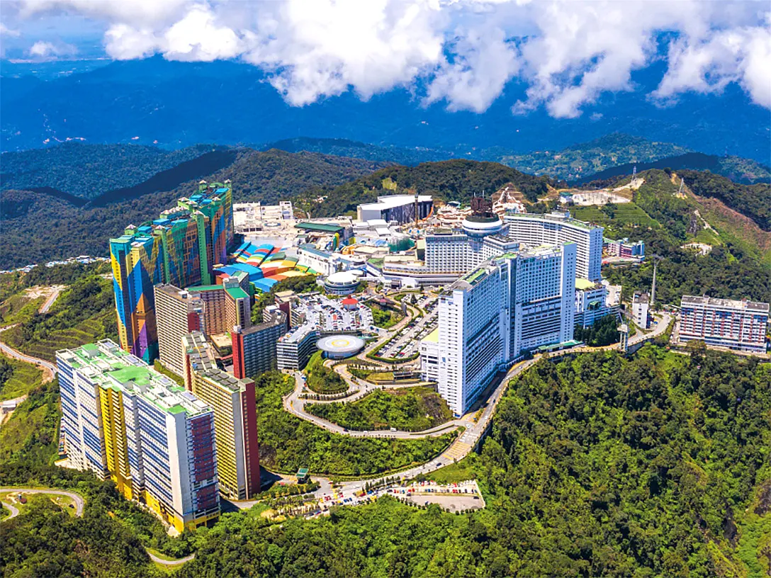 Aerial view of Genting Highlands 