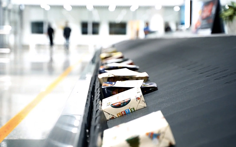 Gifts on the luggage carousel. (MAHB pic)