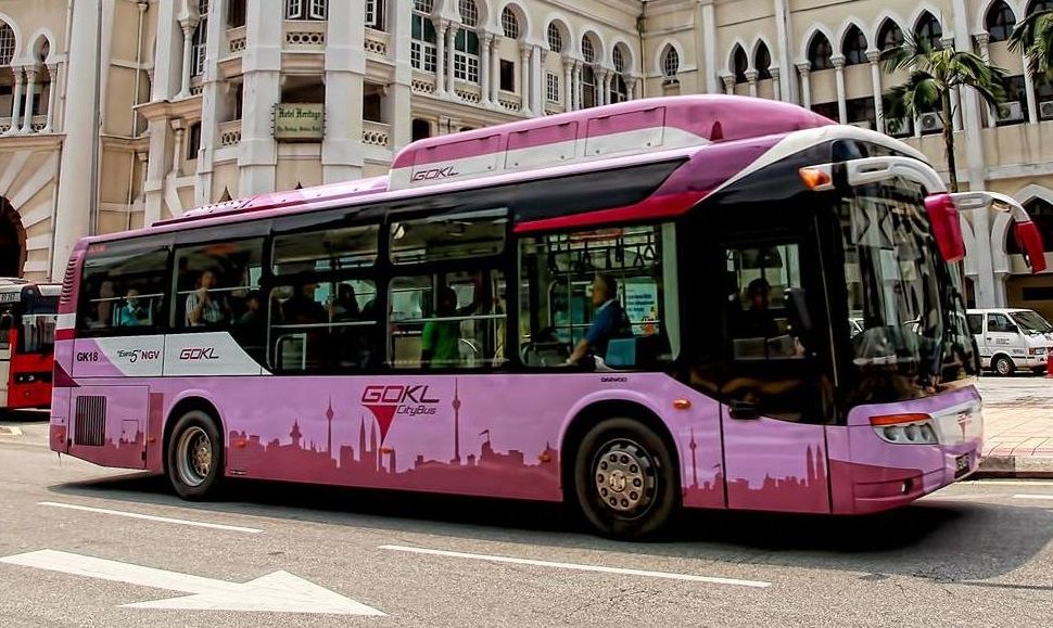 Go KL City Bus near Kuala Lumpur KTM station