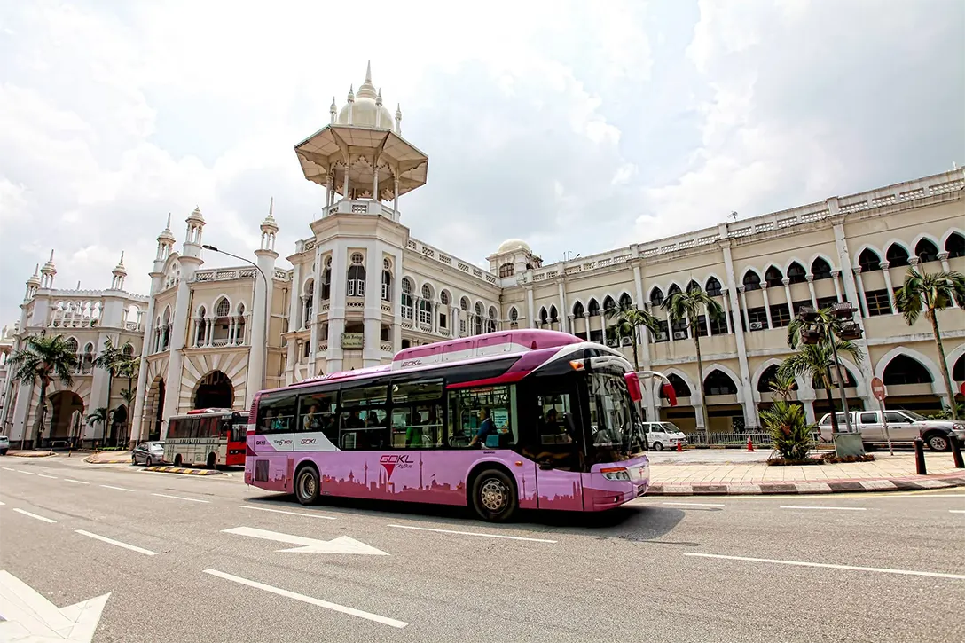 GoKL City Bus near Kuala Lumpur near Kuala Lumpur KTM station