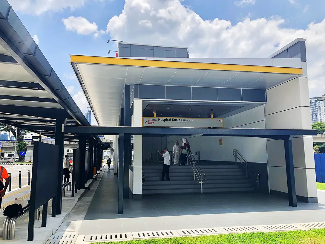 Entrance B of Hospital Kuala Lumpur MRT station