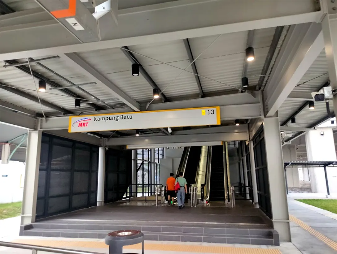 Entrance of Kampung Batu MRT station