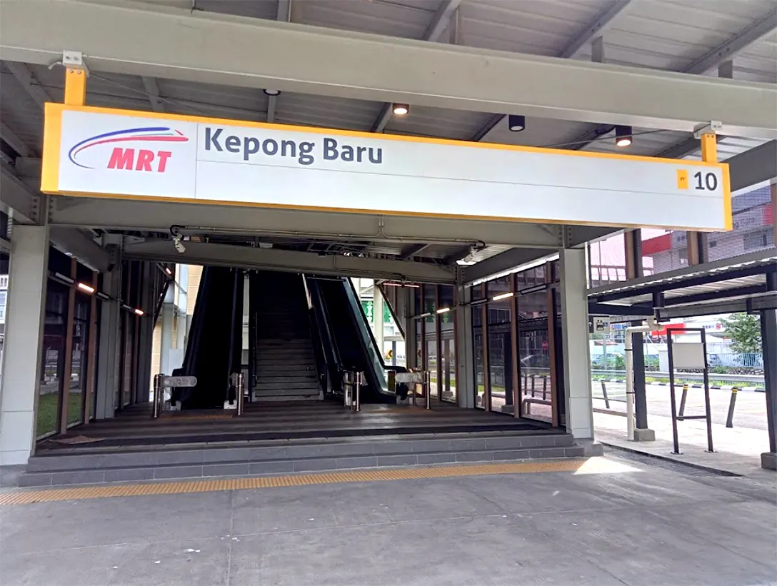 Entrance B of Kepong Baru MRT station