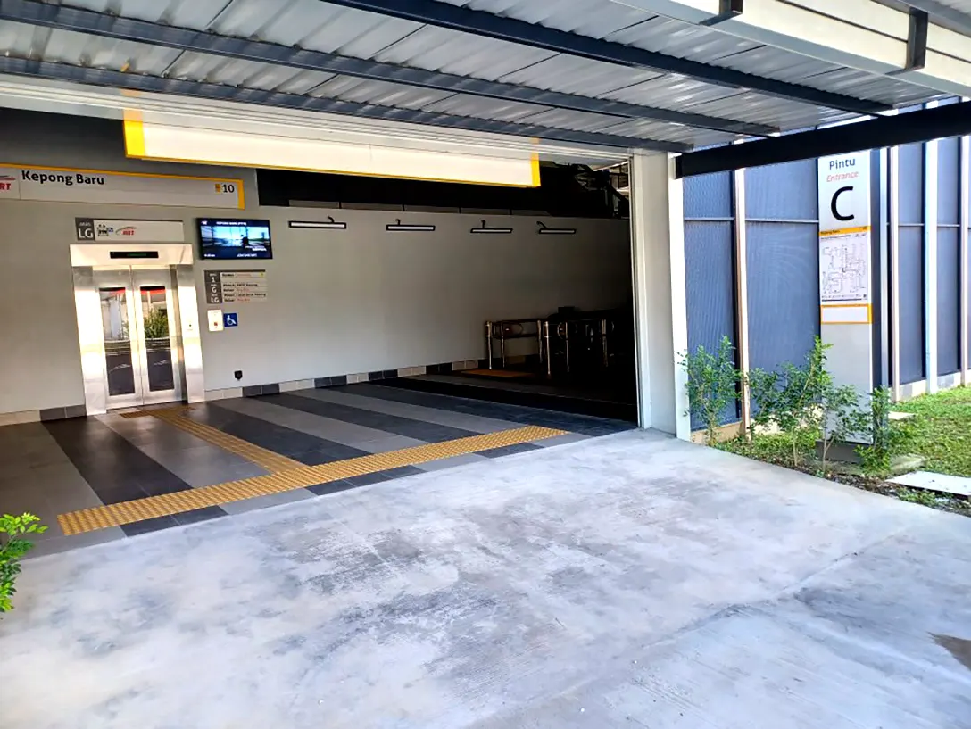 Entrance C of Kepong Baru MRT station