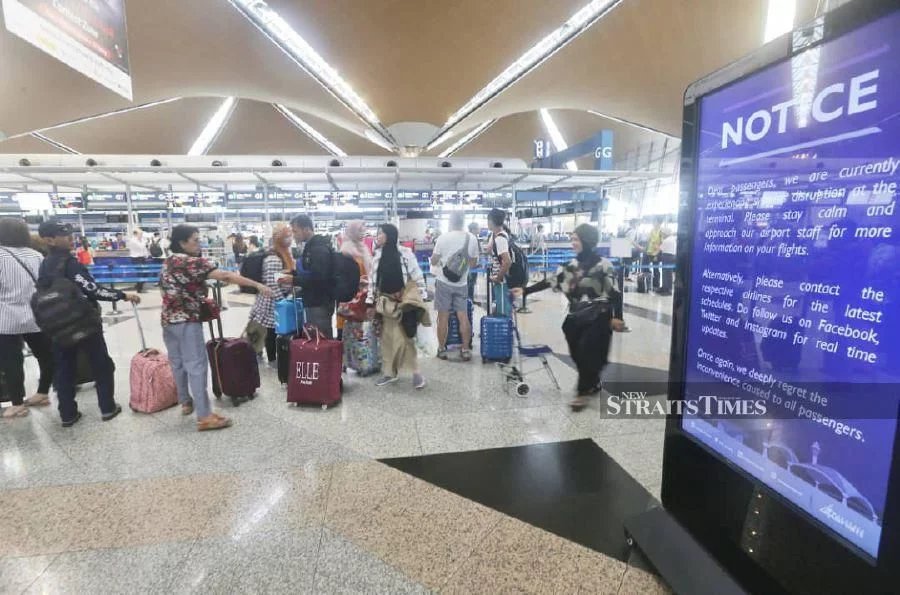 Passenger can now easily check-in at Kuala Lumpur International Airport counters without any more delay. -NSTP/Mohd Fadli Hamzah.