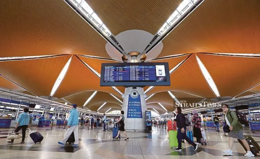 December last year recorded the highest monthly passenger movements since Feb 2020 with 9.5 million passengers, reaching 74.0 per cent of 2019 levels. - NSTP file pic