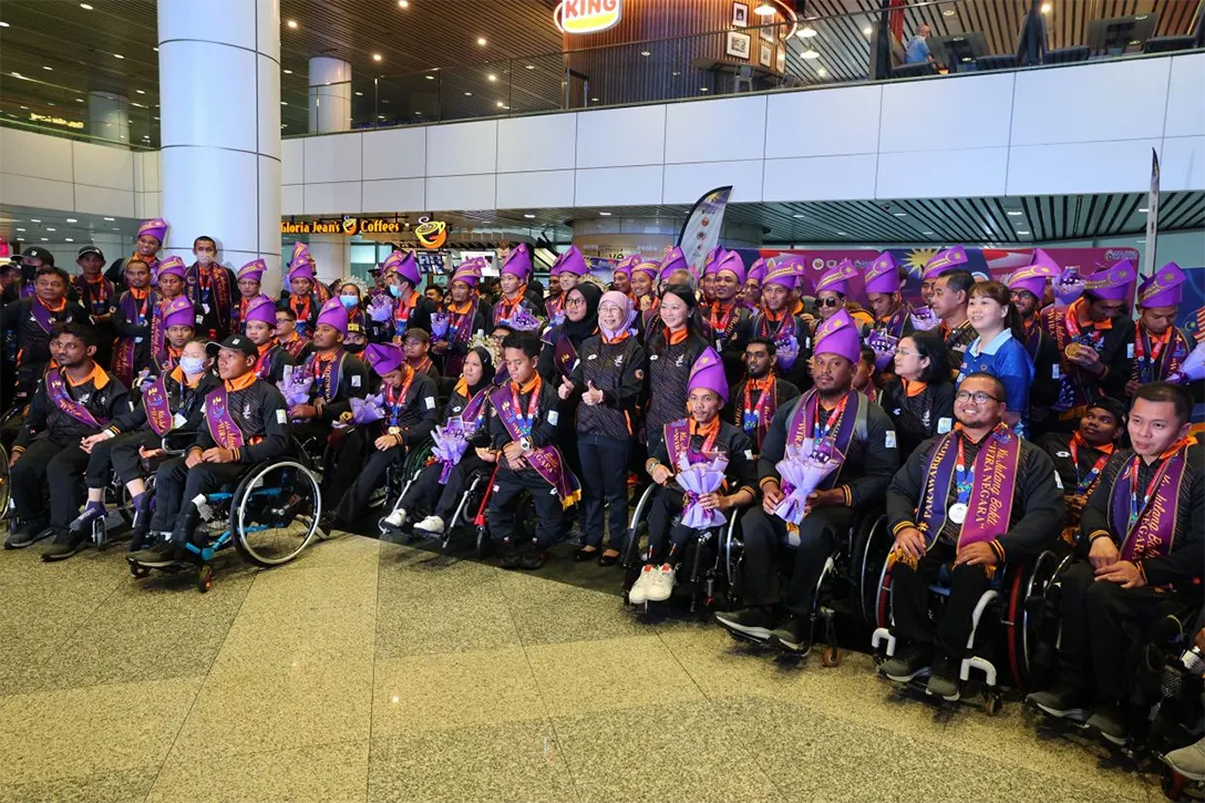Asean Para Games athletes return to heroes welcome at KLIA