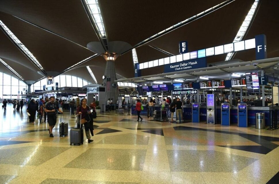 Check-in counters at the KLIA