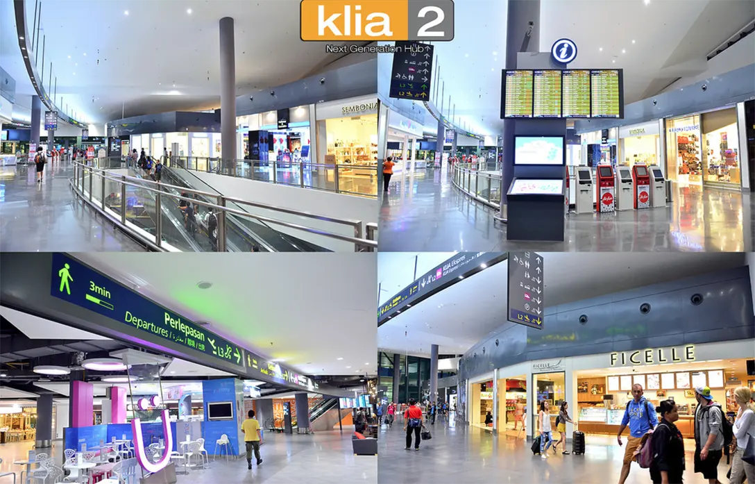 Retail outlets at the Gateway@klia2 mall