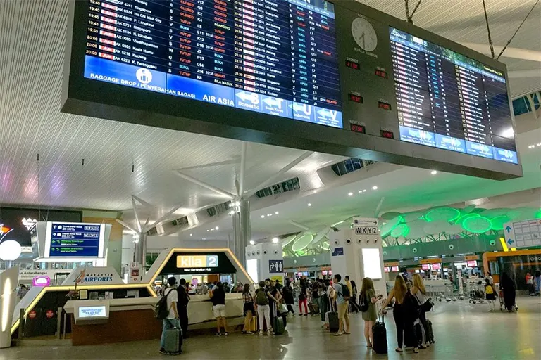 Departure hall at the klia2