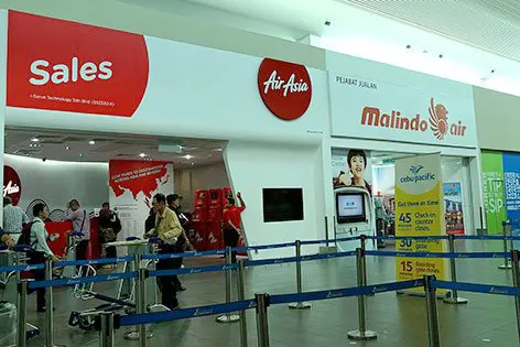 Malindo and AirAsia ticket offices