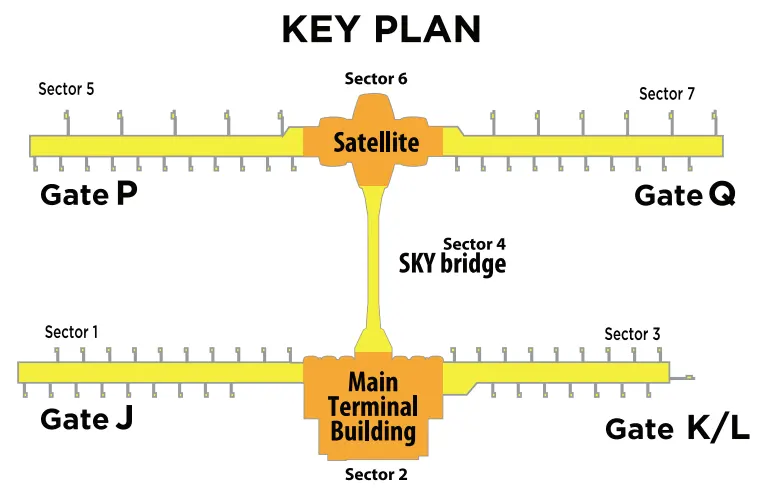 Layout plan of Kuala Lumpur International Airport Terminal 2 (klia2)