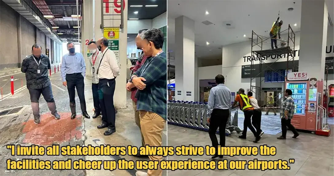 Anthony Loke Conducts Spot-Check at KLIA2, Urges Stakeholders To Make Improvements