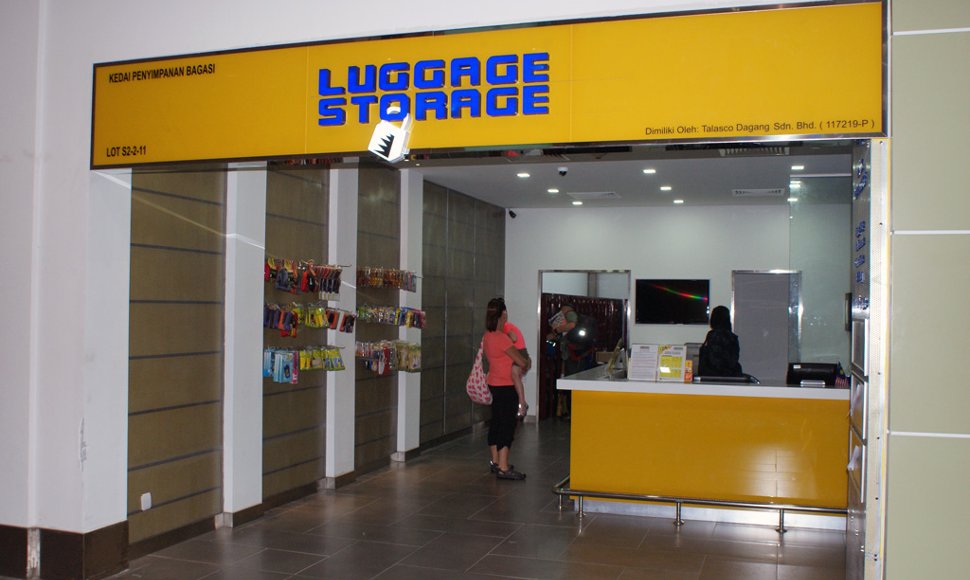 Luggage Storage facility next to Domestic Arrival area