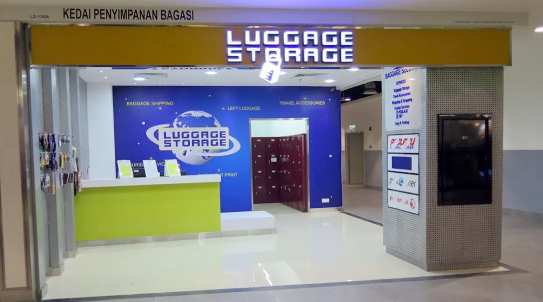 Luggage storage at unit L2-136A, Level 2, Gateway@klia2 Mall