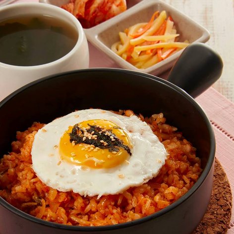 Korean kimchi rice bowl