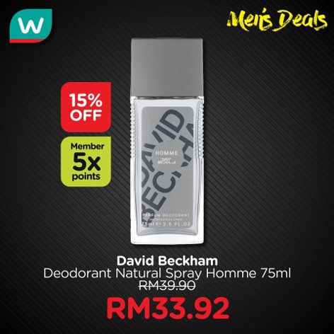 David Beckham Deodorant Natural Spray
